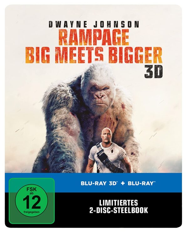 Rampage - Big Meets Bigger - Blu-ray 3D + Blu-ray Steelbook